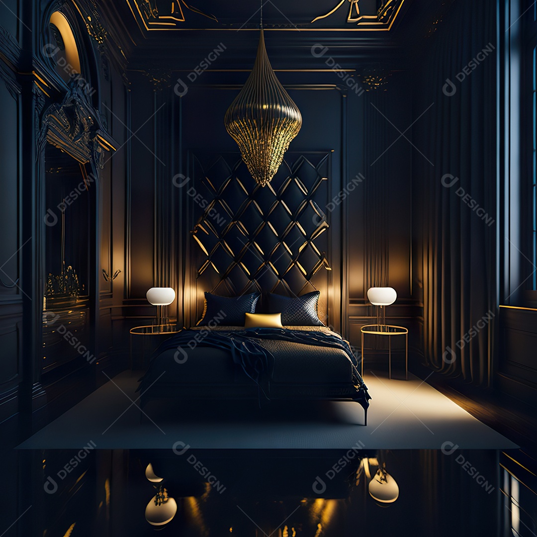 Imagem realista de cômodo de uma casa