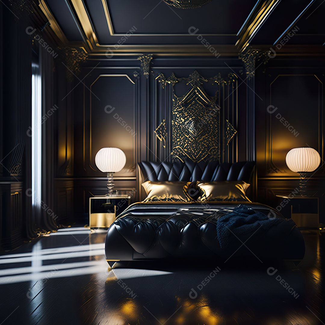 Retrato de cômodo quarto