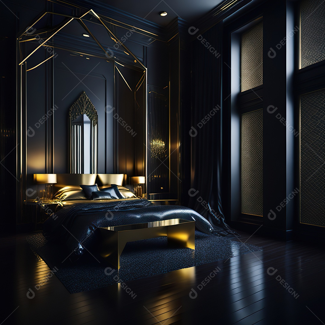 Retrato de cômodo quarto