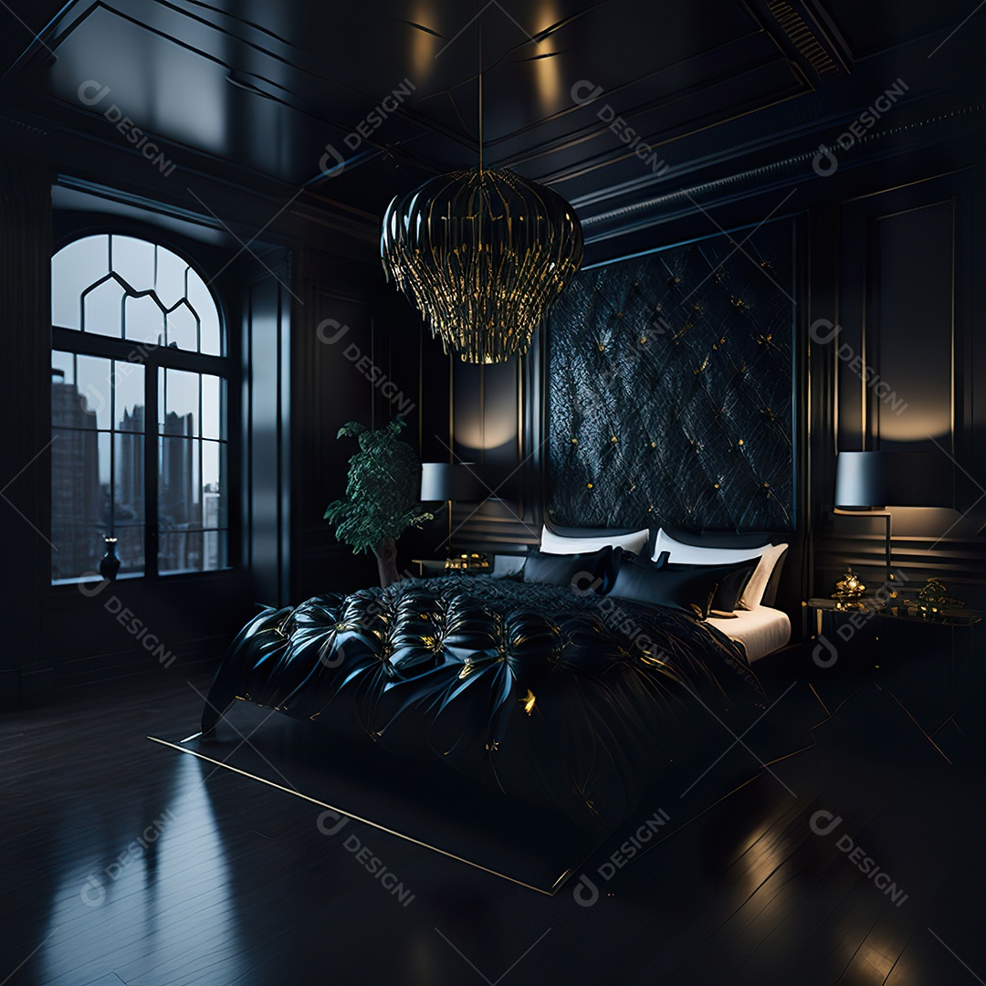 Retrato de cômodo quarto