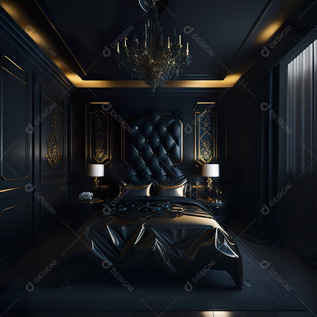 Retrato de cômodo quarto