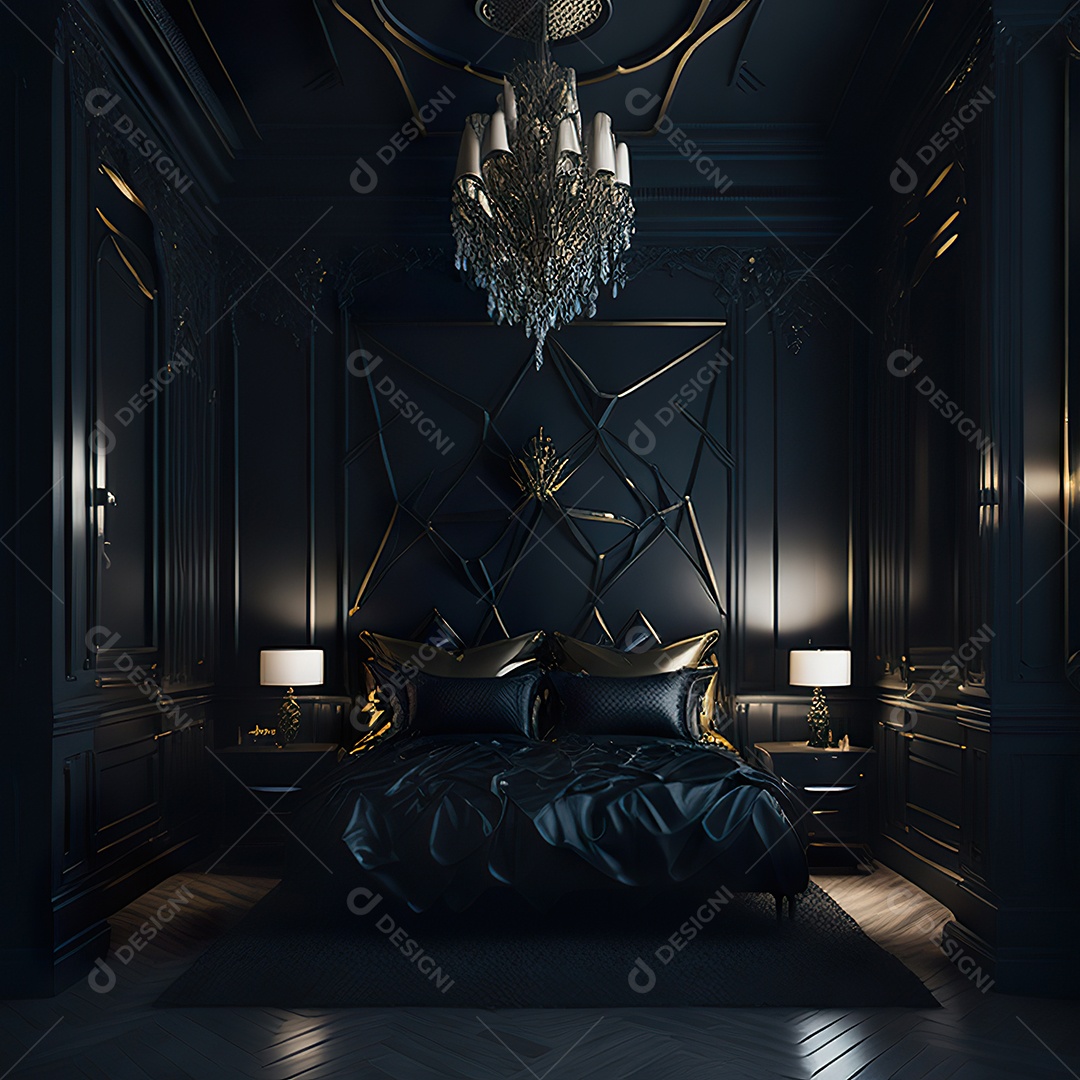 Retrato de cômodo quarto