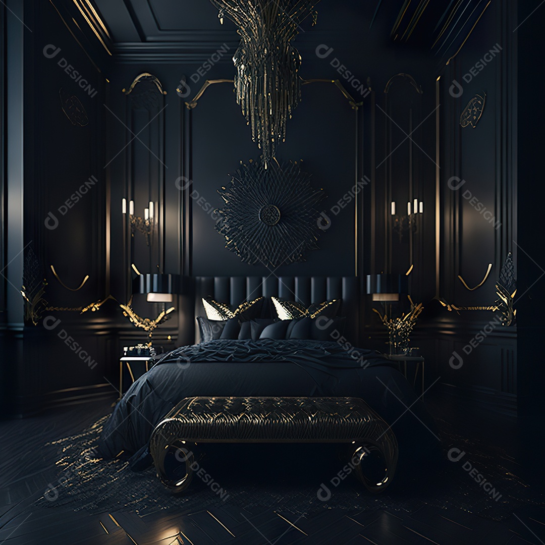 Retrato de cômodo quarto