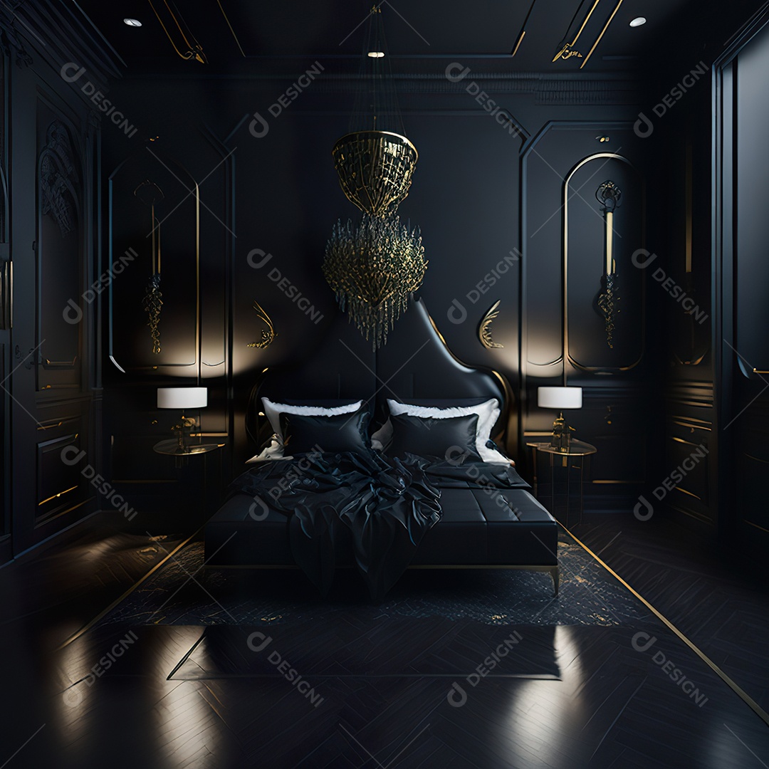 Retrato de cômodo quarto