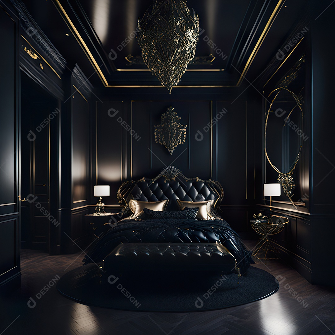 Retrato de cômodo quarto