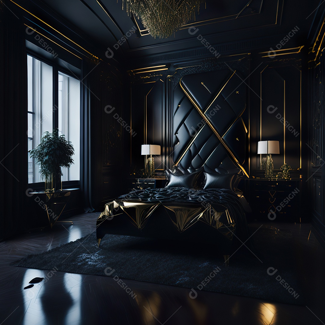 Retrato de cômodo quarto