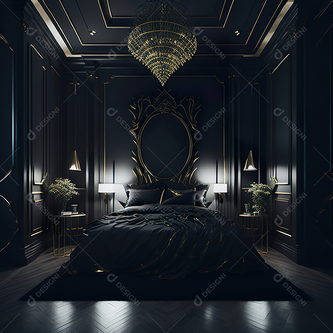 Imagem realista de cômodo de uma casa