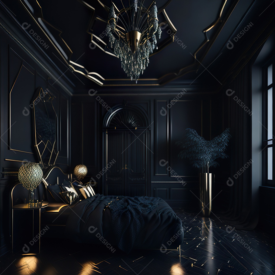 Imagem realista de cômodo de uma casa