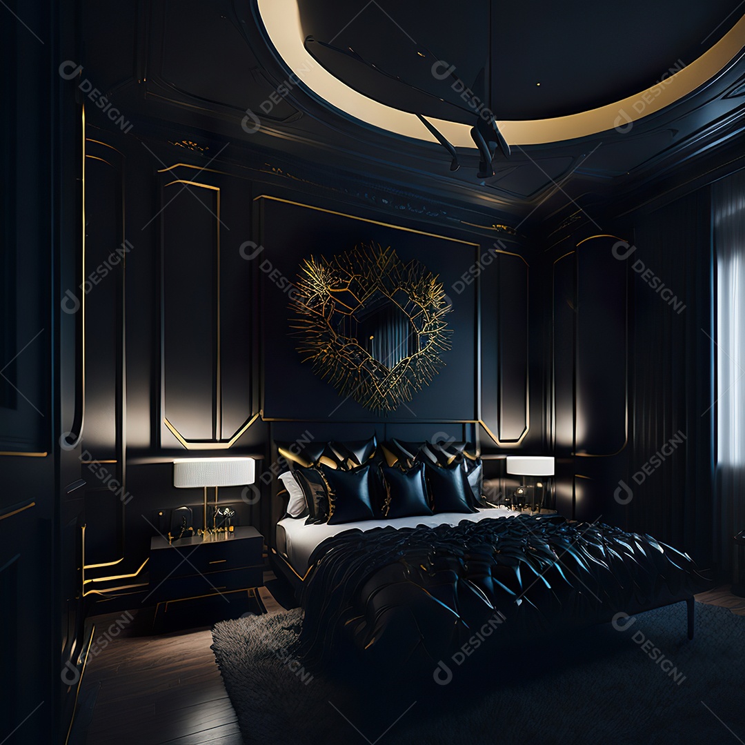 Imagem realista de cômodo de uma casa