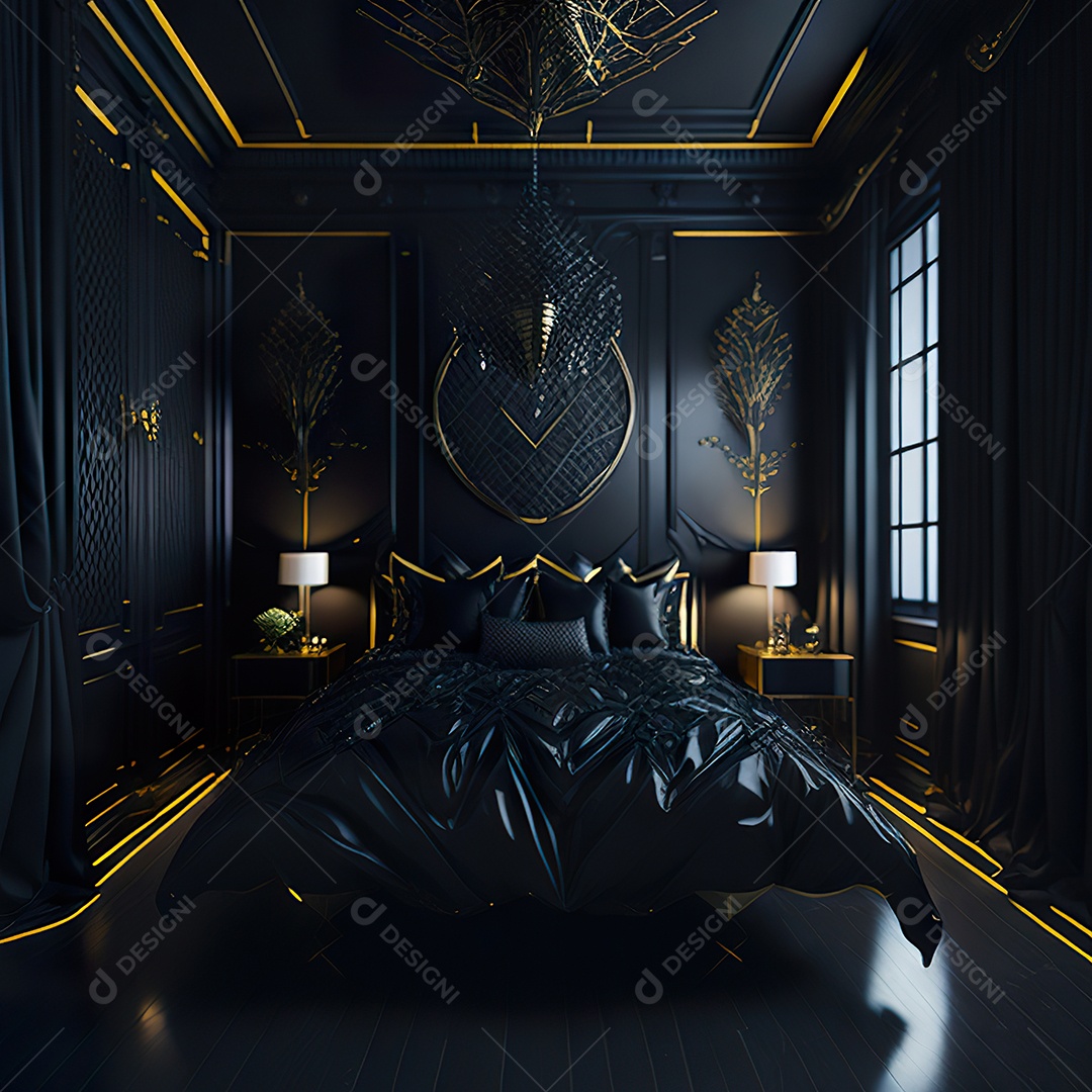 Imagem realista de cômodo de uma casa