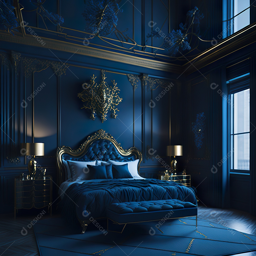 Retrato de cômodo quarto