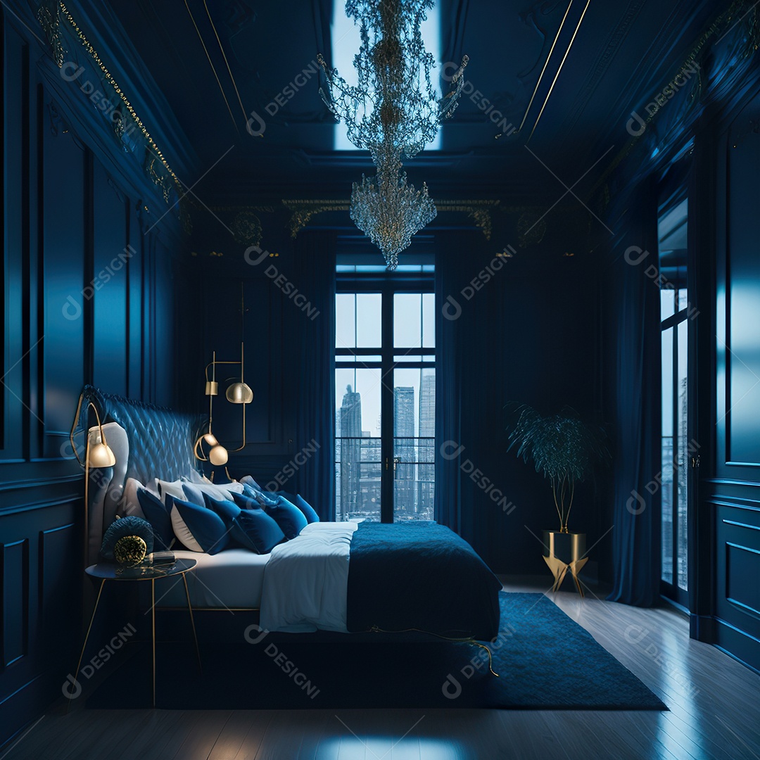 Retrato de cômodo quarto