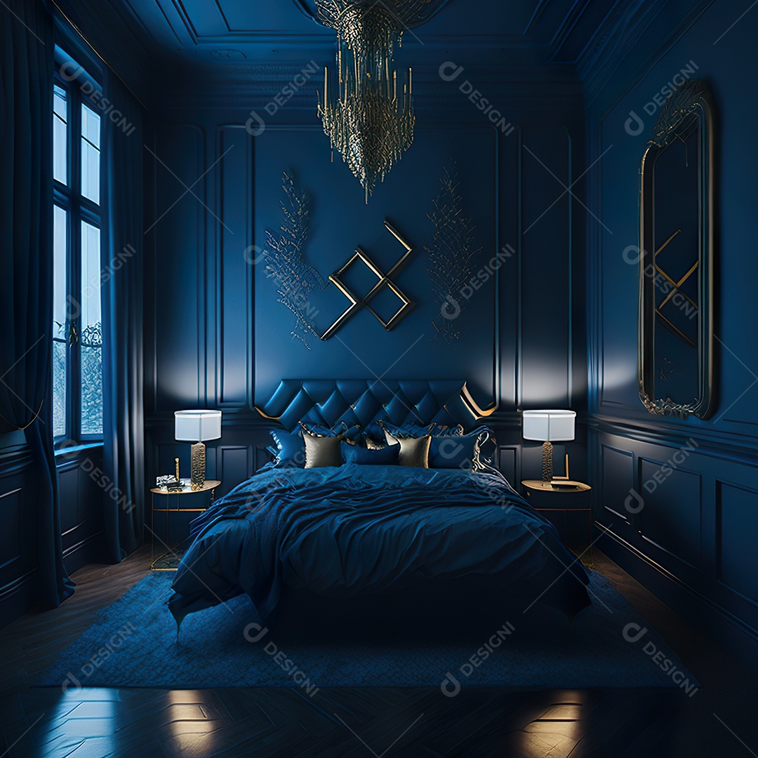 Retrato de cômodo quarto