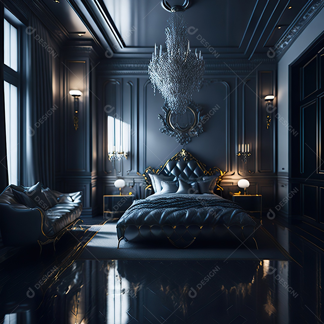 Retrato de cômodo quarto