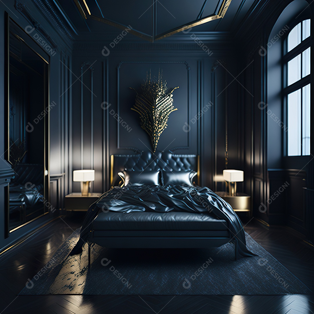 Retrato de cômodo quarto