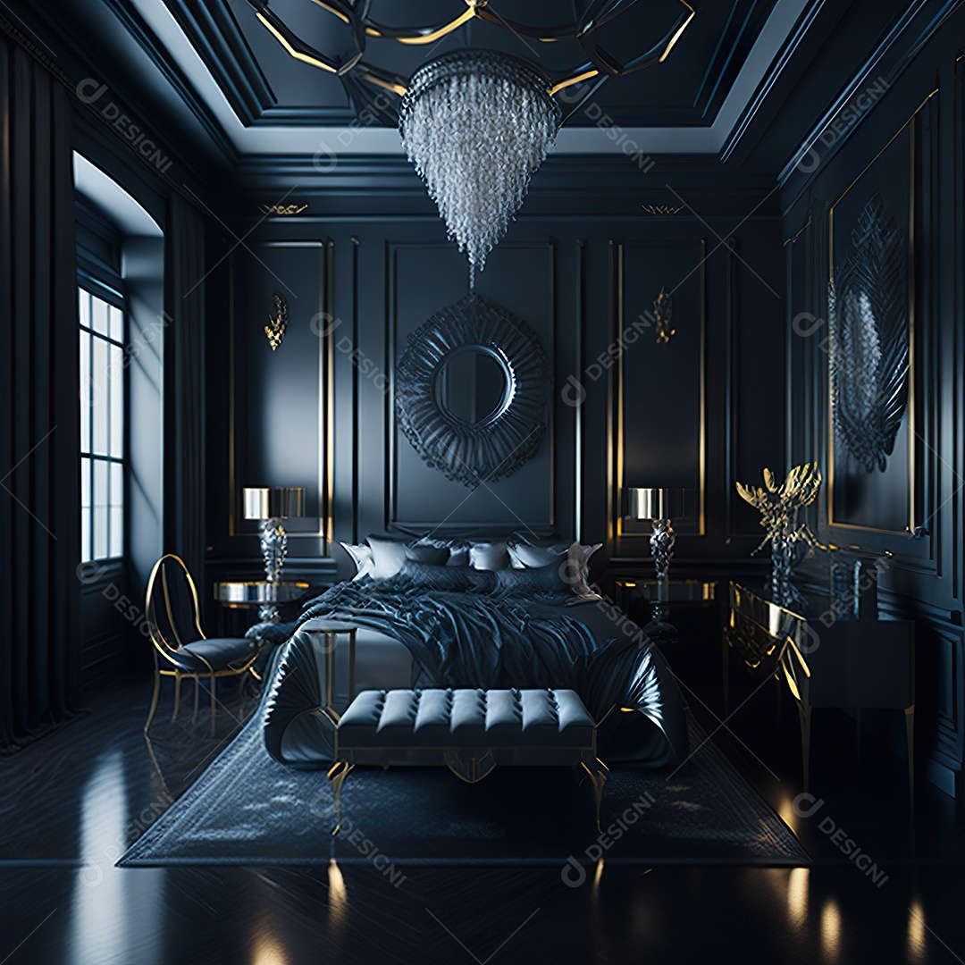 Retrato de cômodo quarto