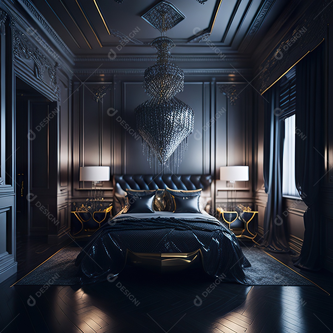 Retrato de cômodo quarto