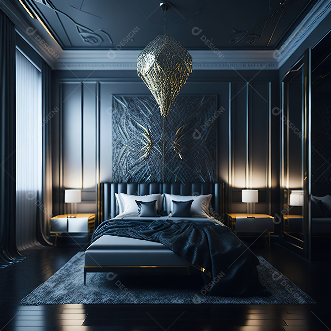 Retrato de cômodo quarto