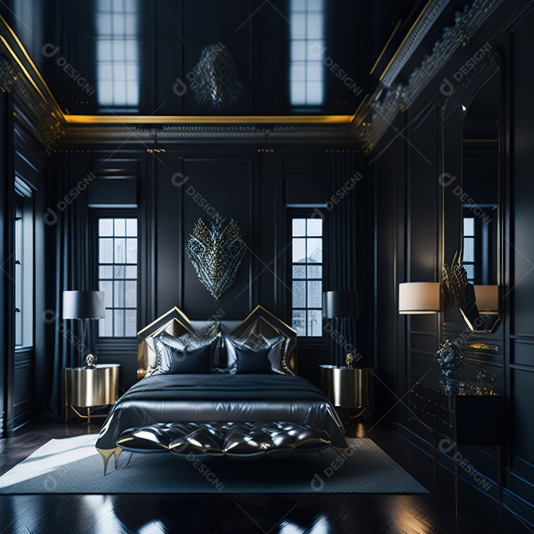 Retrato de cômodo quarto