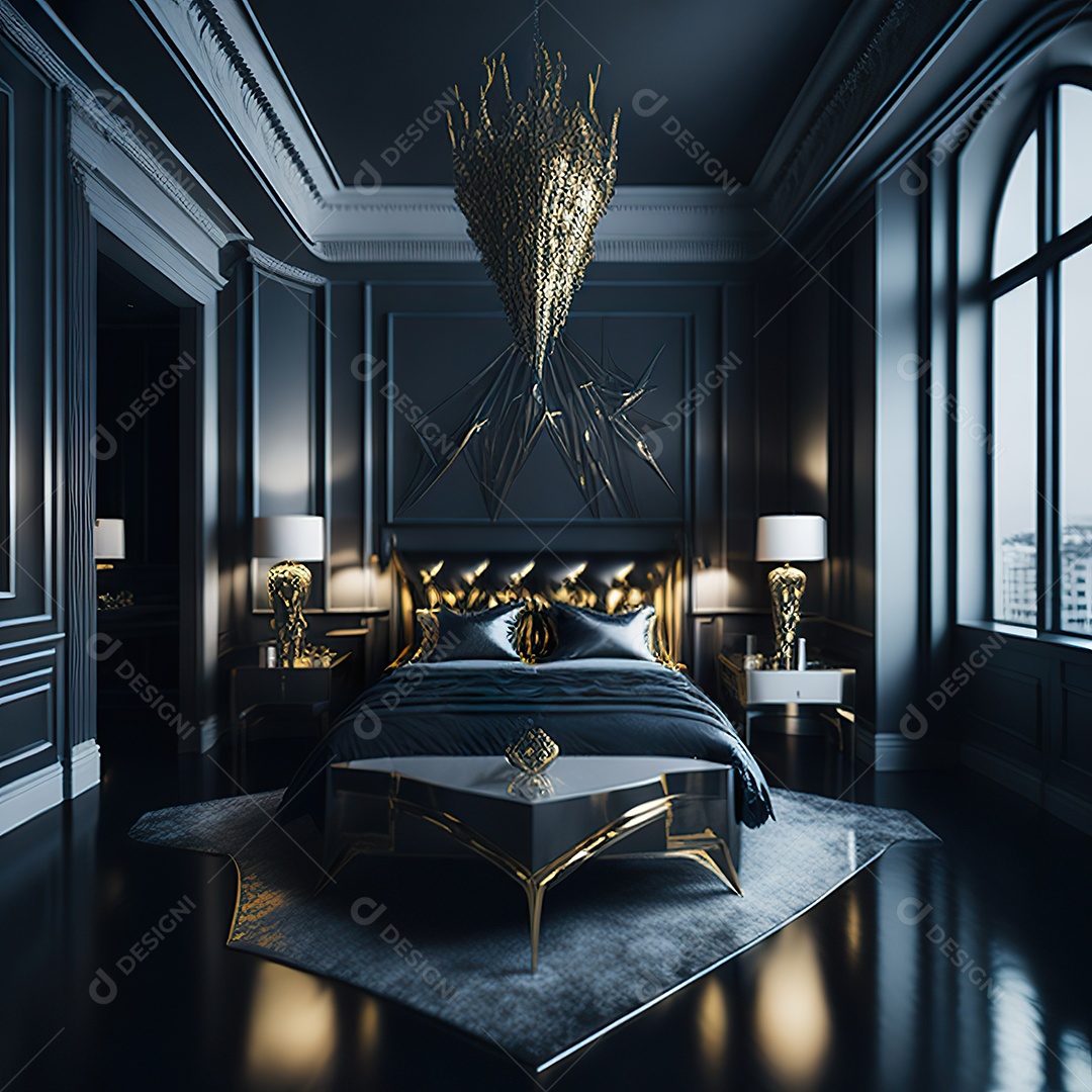 Retrato de cômodo quarto