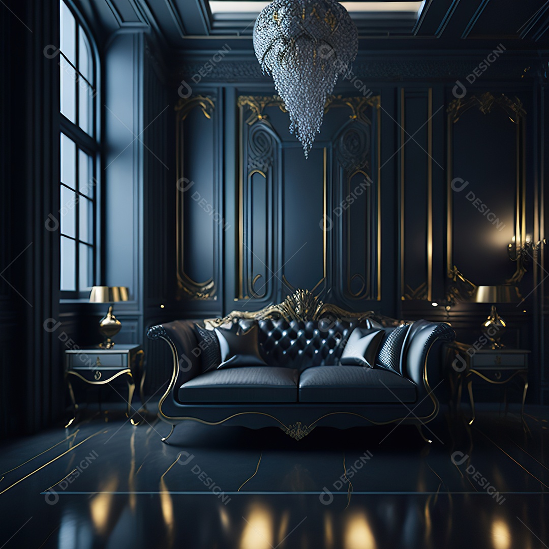 Retrato de cômodo quarto prata