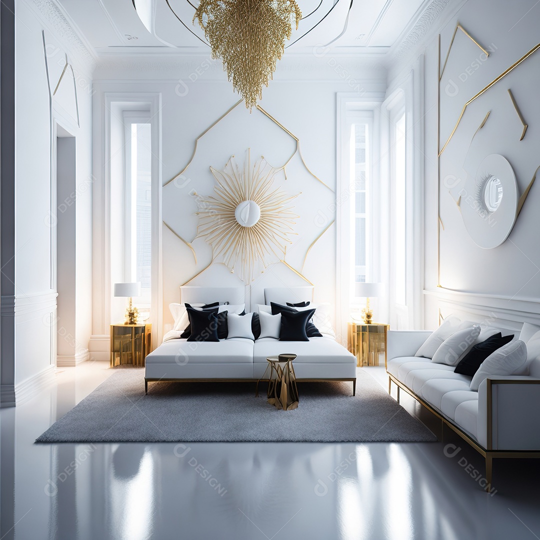 Retrato de cômodo quarto