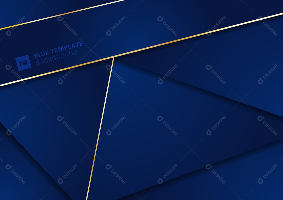 Background Azul Formas Geométricas Vetor EPS