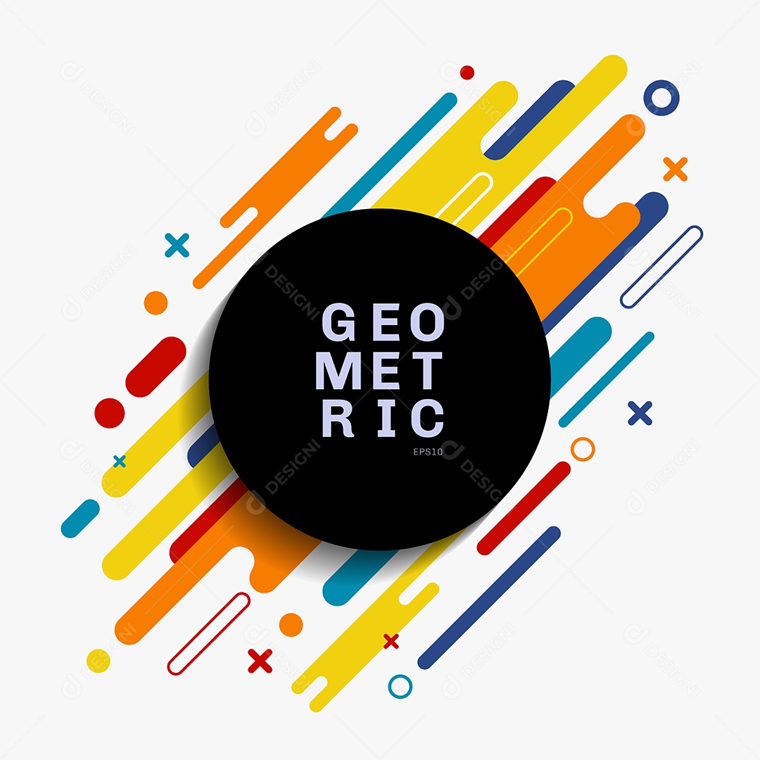 Background Formas Geométricas Arredondadas Vetor EPS