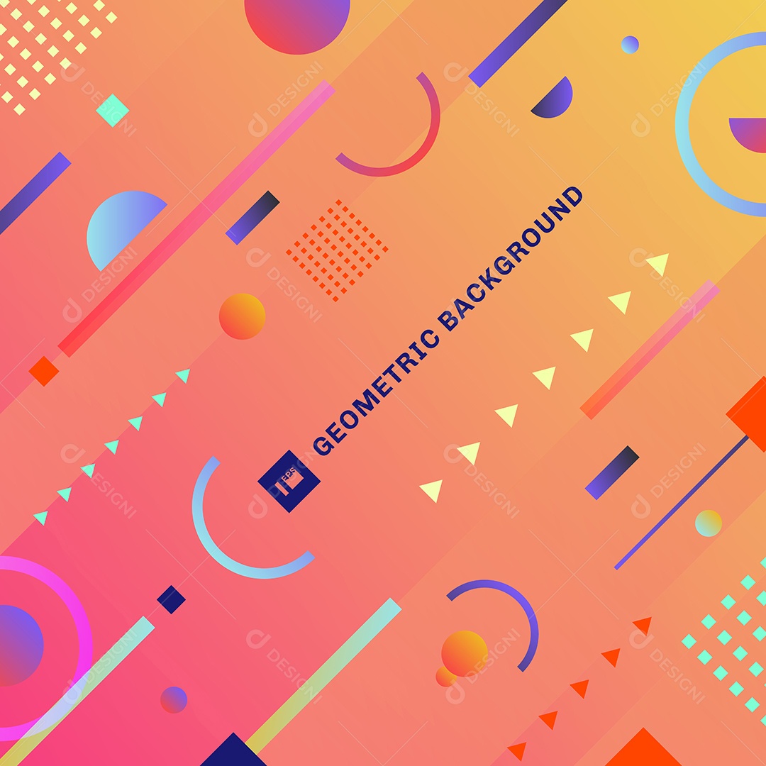 Background Formas Geométricas Corridas Vetor EPS