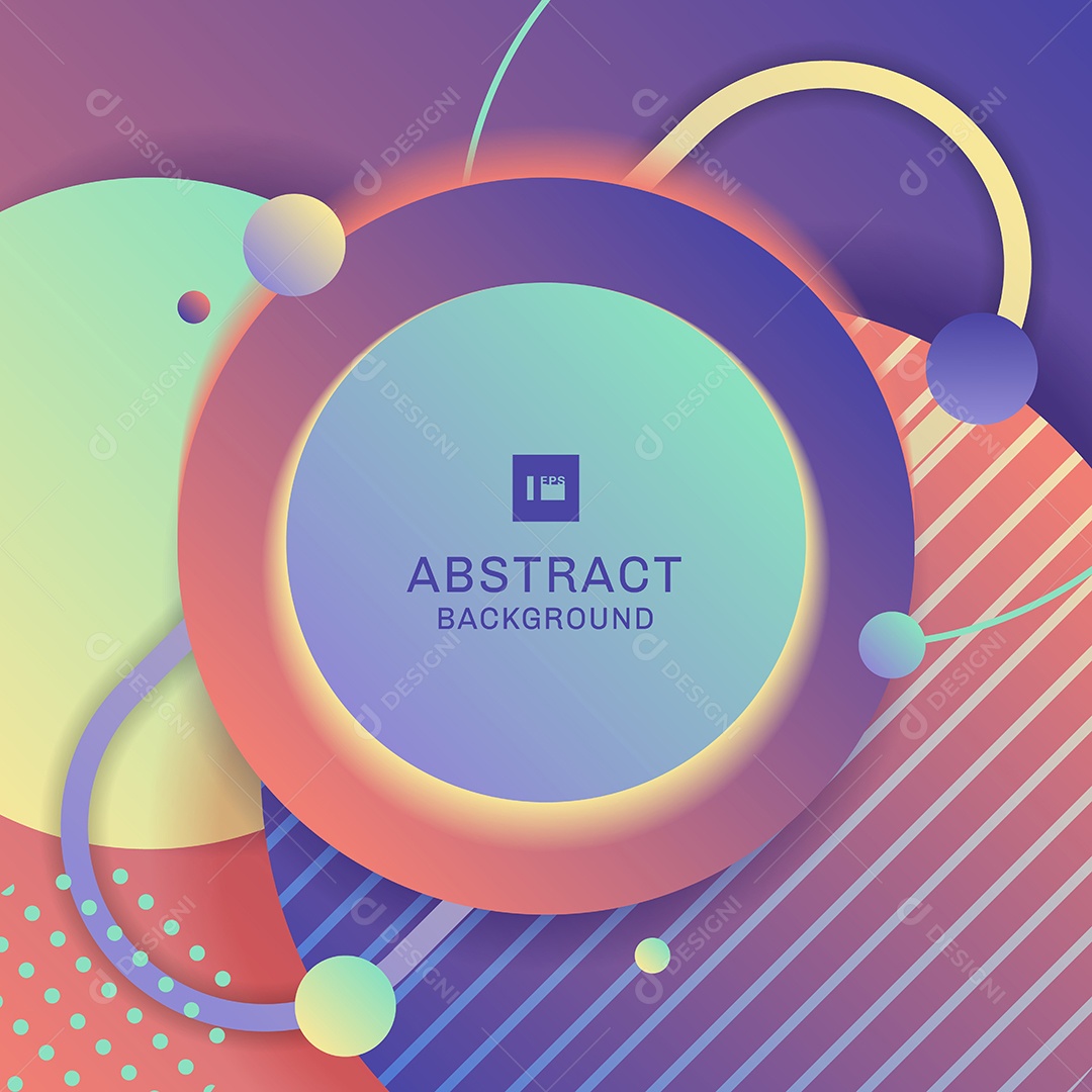 Background Círculo Geométrico Brilhante Vetor EPS