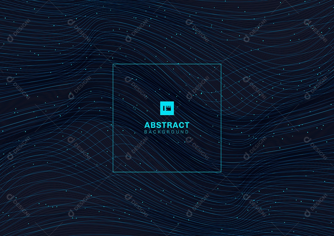 Background Linhas E Ondas Azuis Vetor EPS