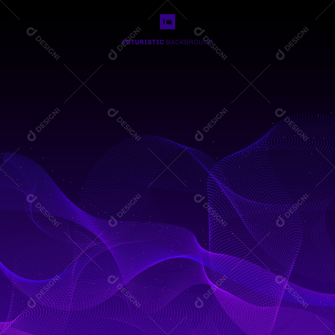 Background Formas Onduladas Futurista Vetor EPS