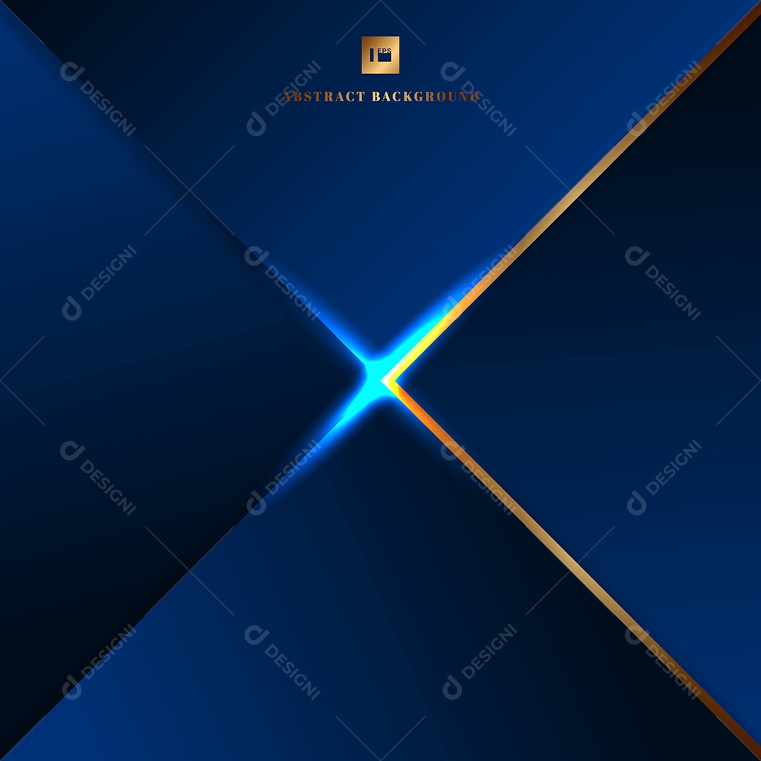 Background Triângulos Geométricos Azuis Abstratos Vetor EPS