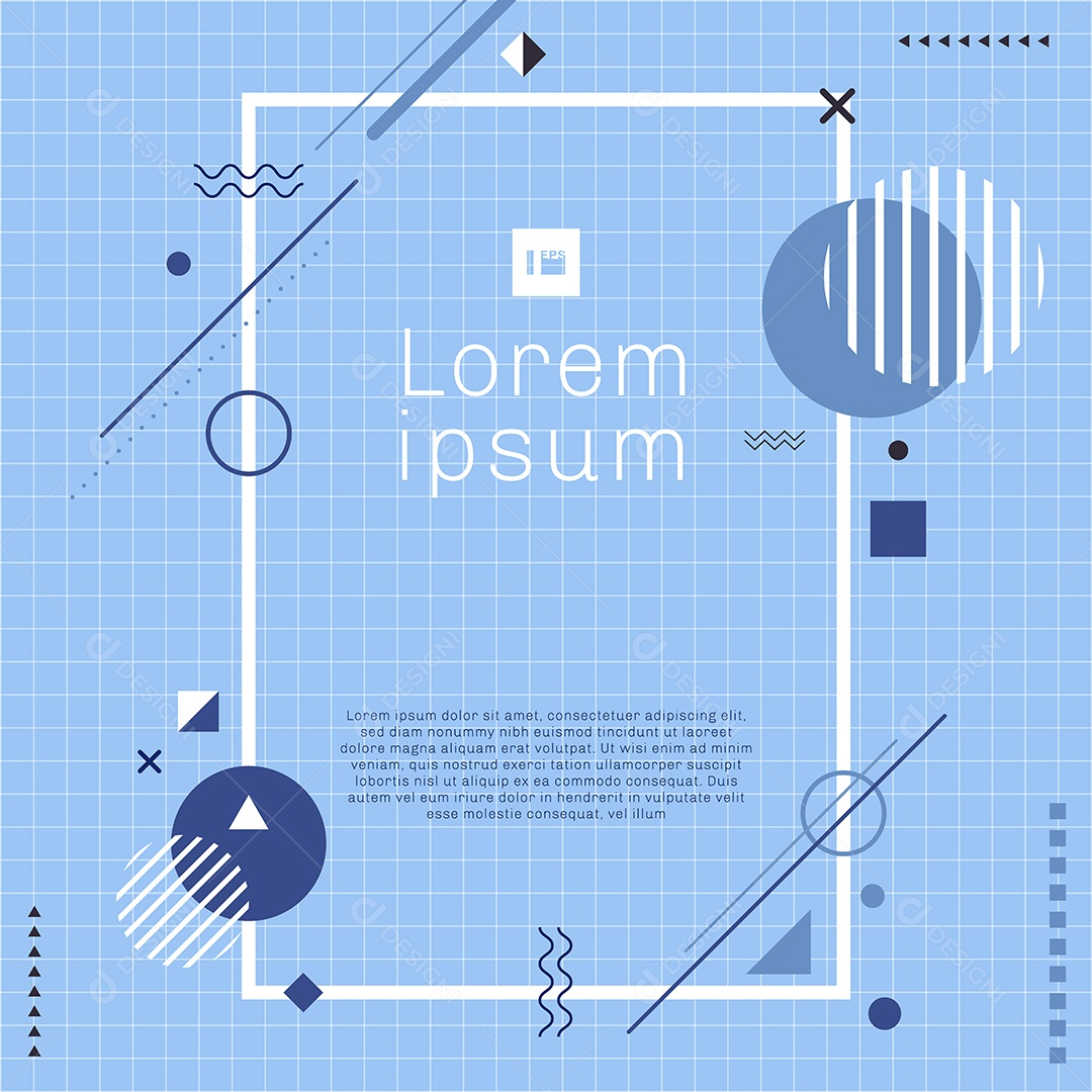 Moldura de Borda de Retângulo Vetor EPS