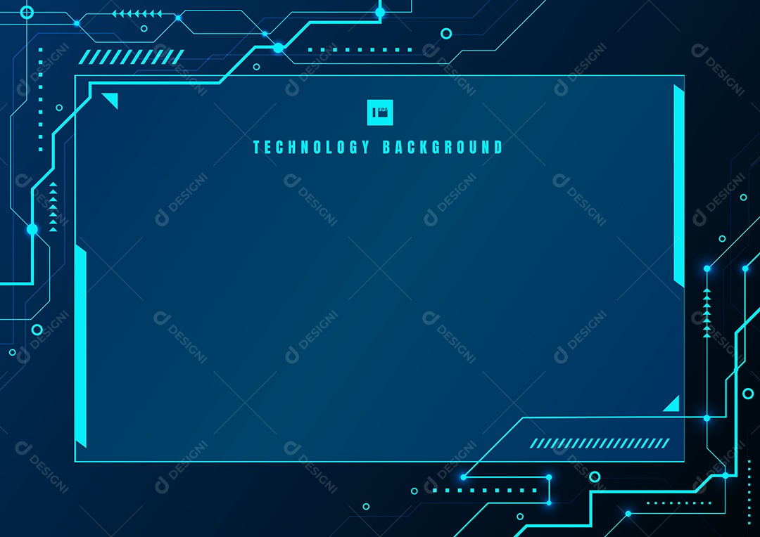 Background Tecnologia Azul Abstrata Geométrica Vetor EPS