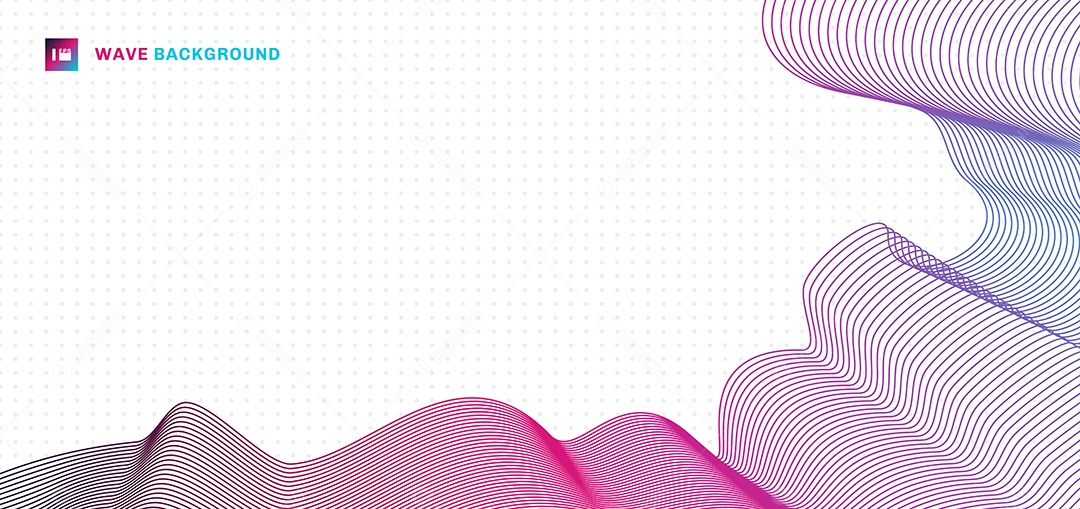 Background Formas Onduladas Coloridas Vetor EPS