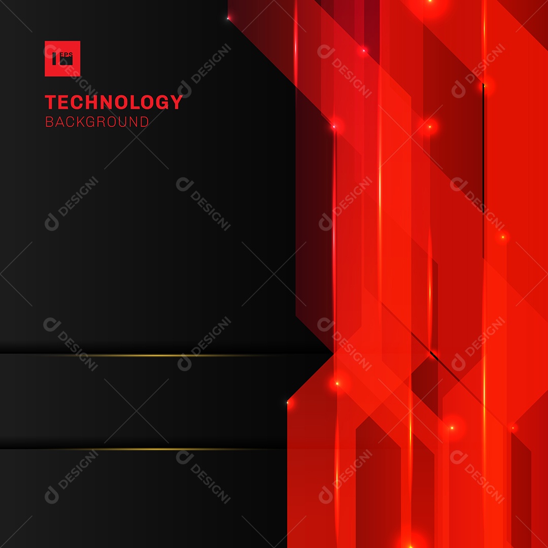 Background Formas Geométricas Vermelhas Vetor EPS