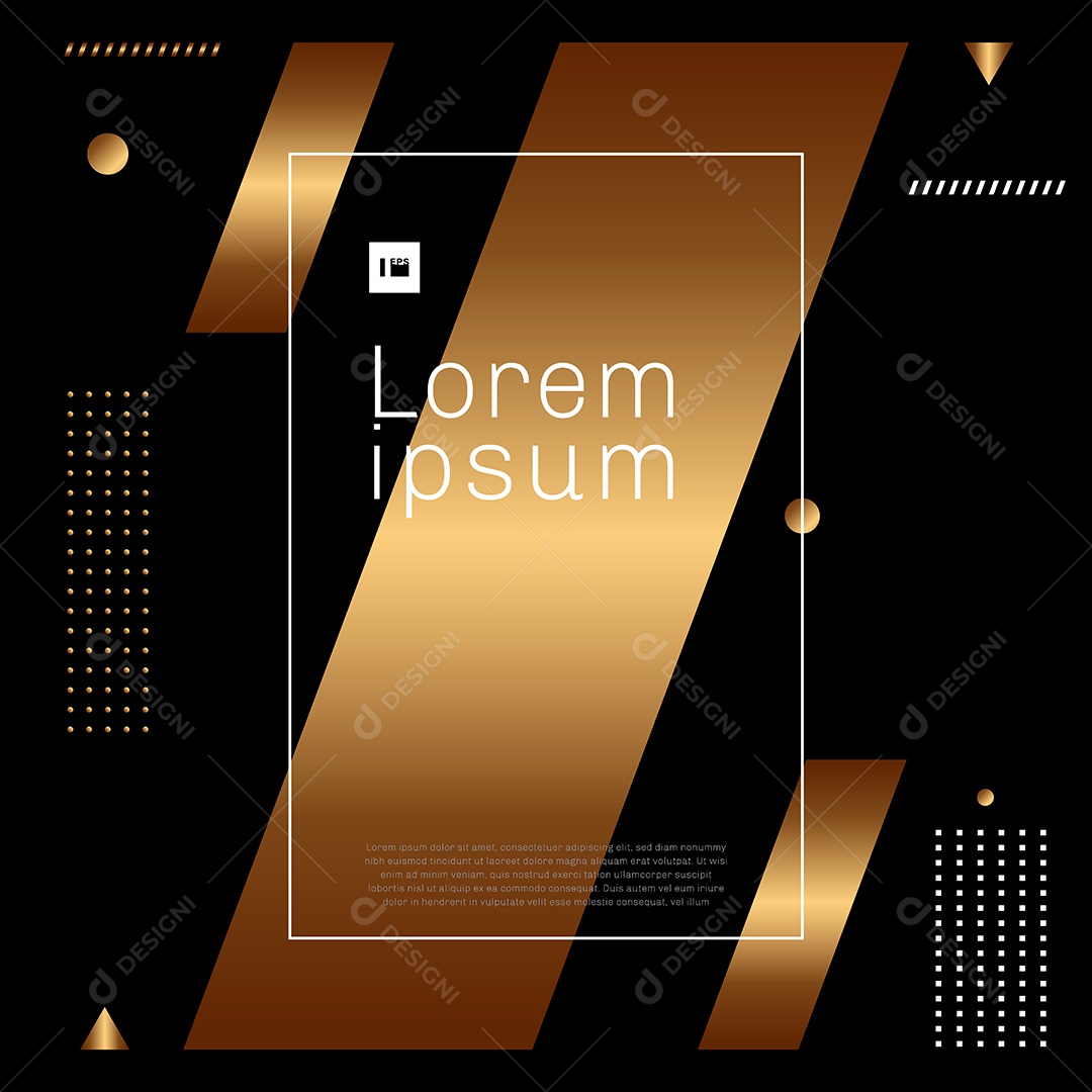 Background Forma Diagonal Dourada Vetor EPS