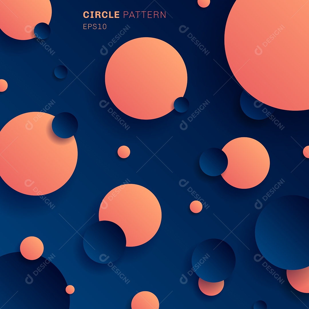 Background Círculos Aleatórios Vetor EPS