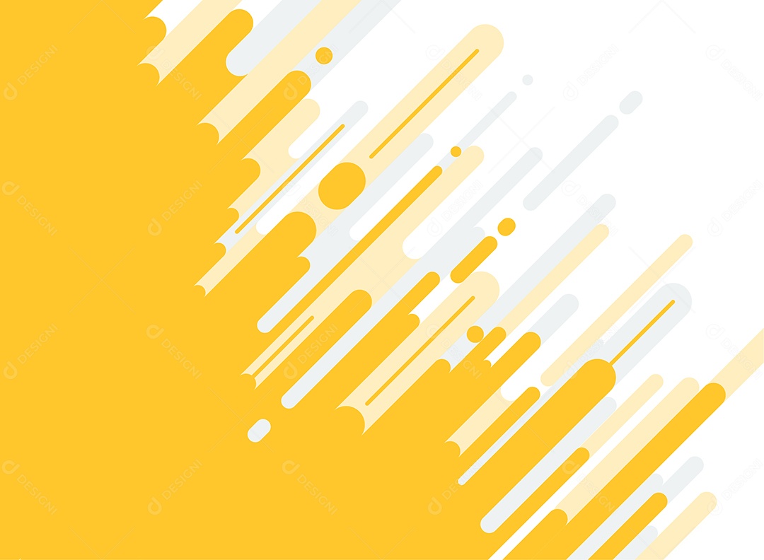 Background Linhas Arredondadas Amarelas Vetor EPS