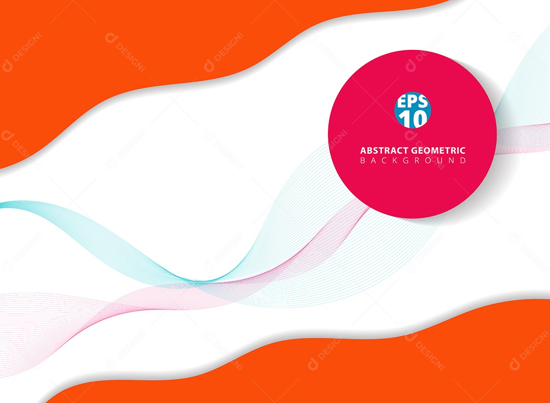 Background Papel Abstrato da Forma da Onda Vetor EPS