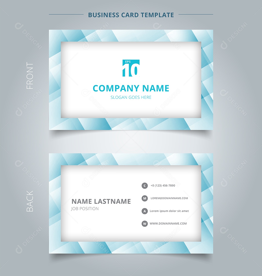 Modelo Cartão de Visita Vetor EPS Editável