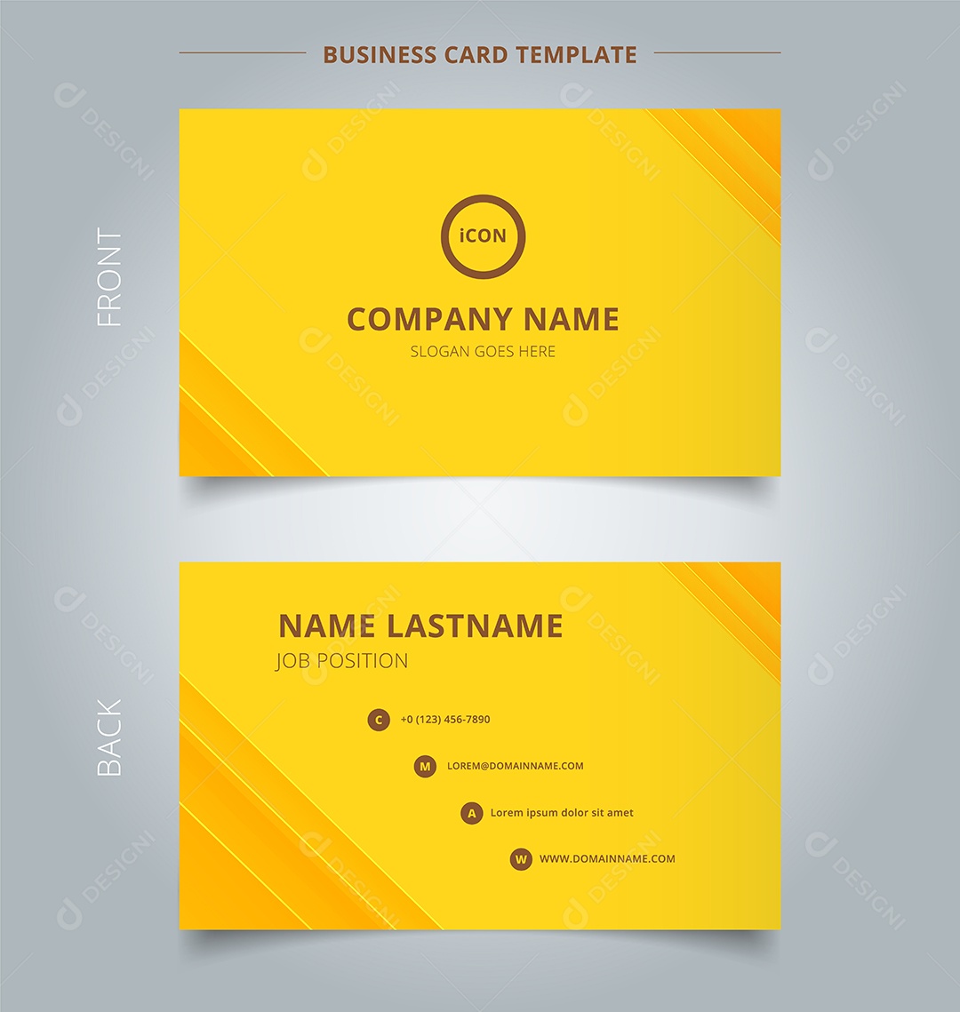 Modelo Cartão de Visita Vetor EPS Editável