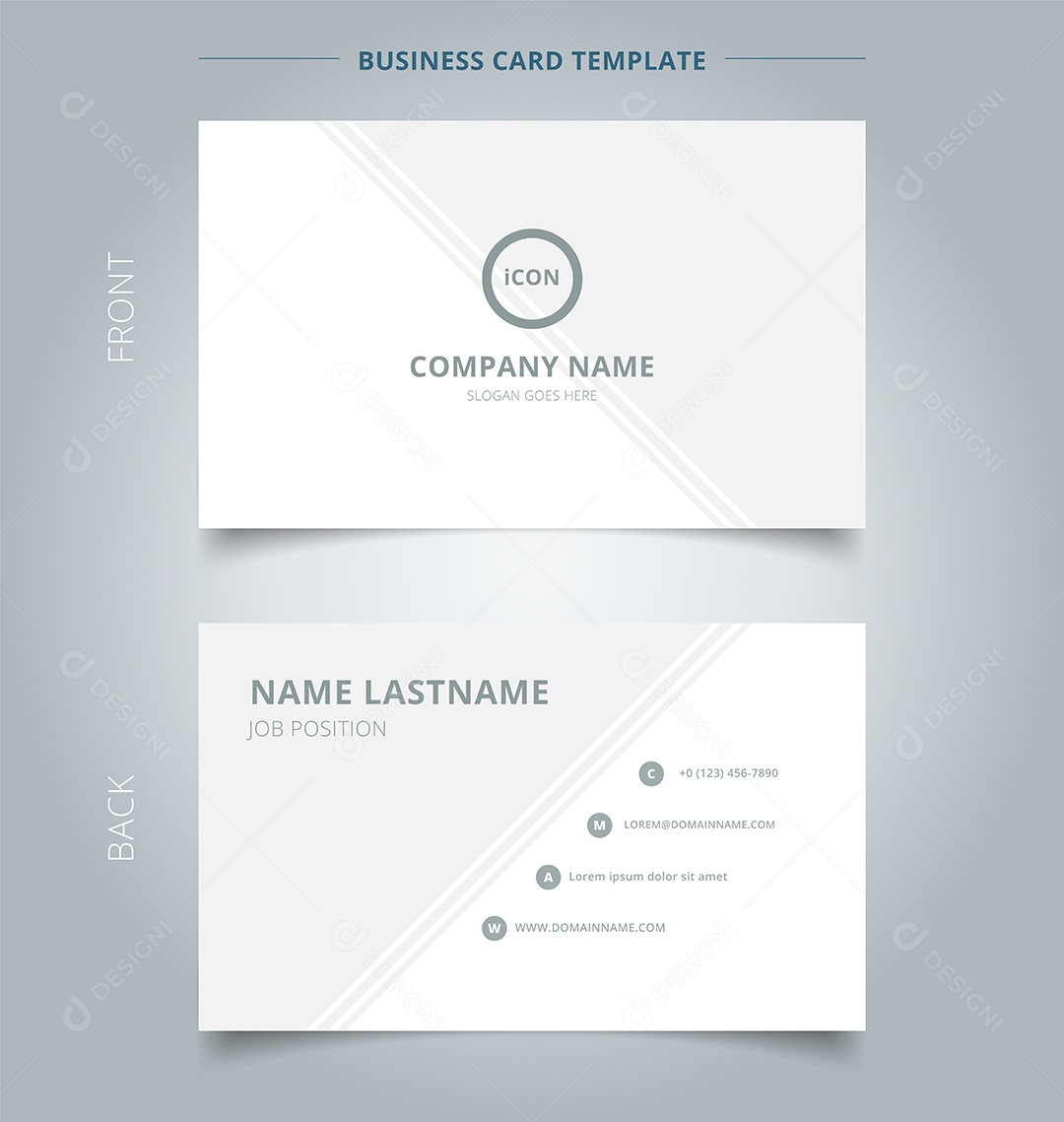 Modelo Cartão de Visita Vetor EPS Editável