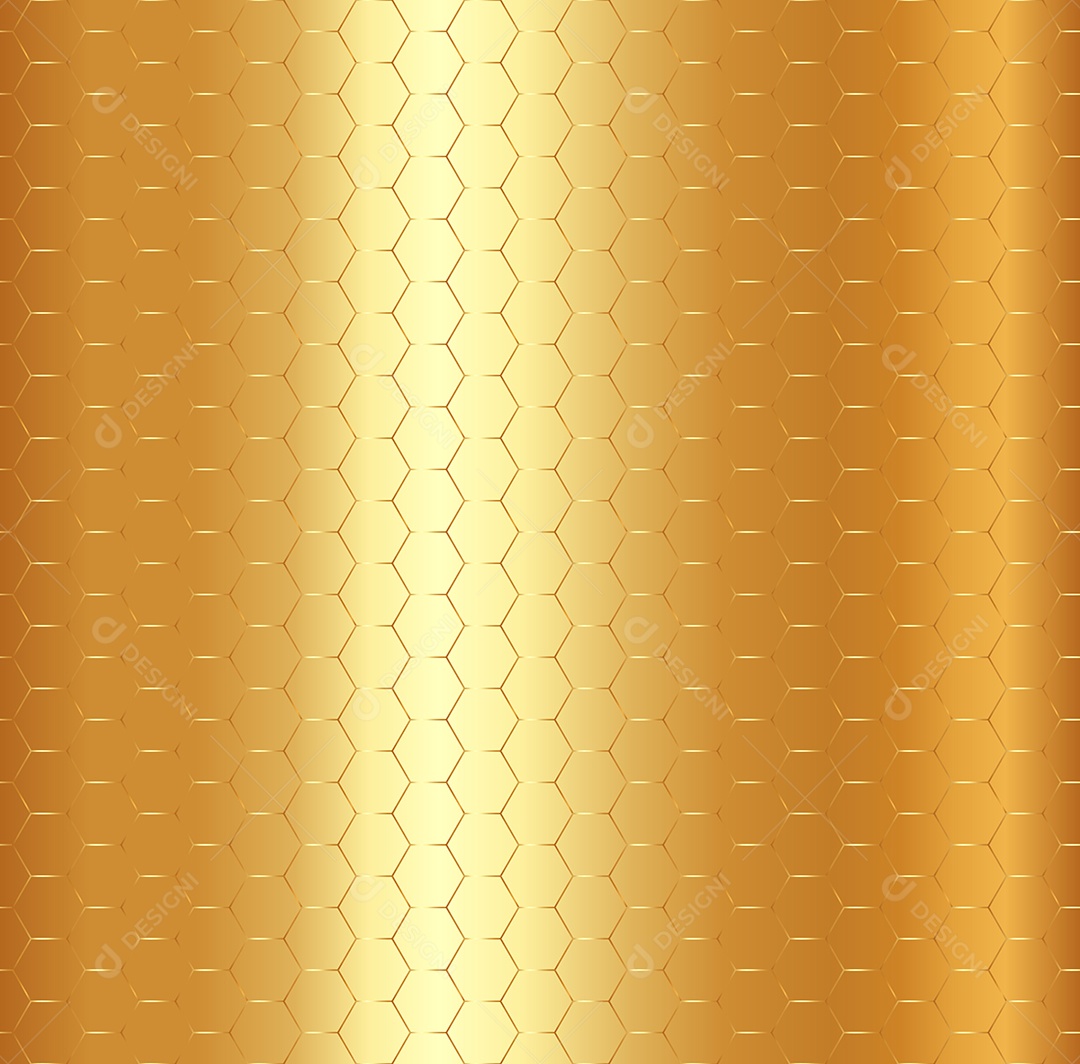 Background Padrão Abstrato Hexágono Dourado Vetor EPS