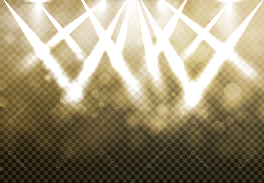 Background Holofotes de Discoteca Vetor EPS Editável