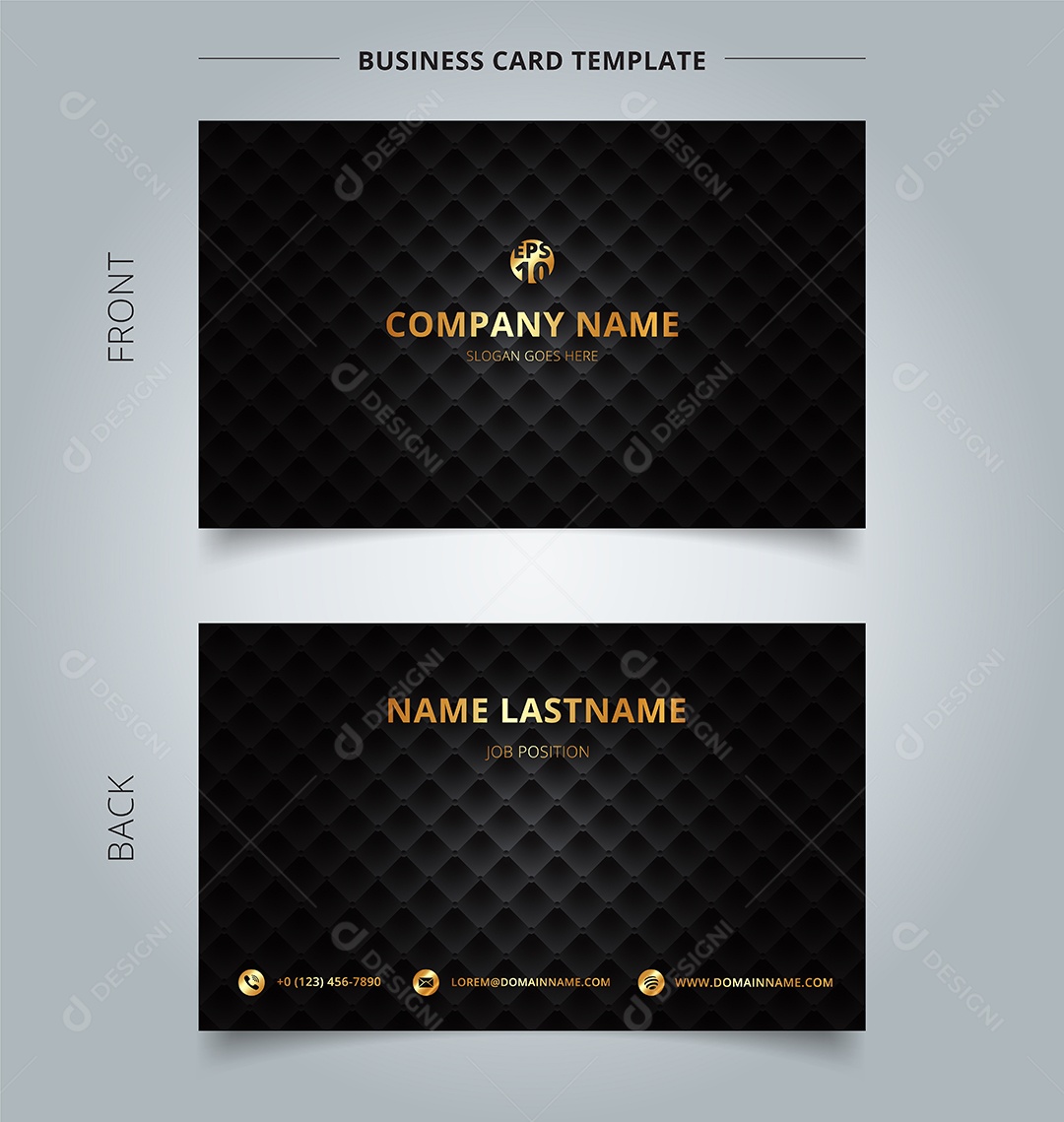 Modelo Cartão de Visita Vetor EPS Editável