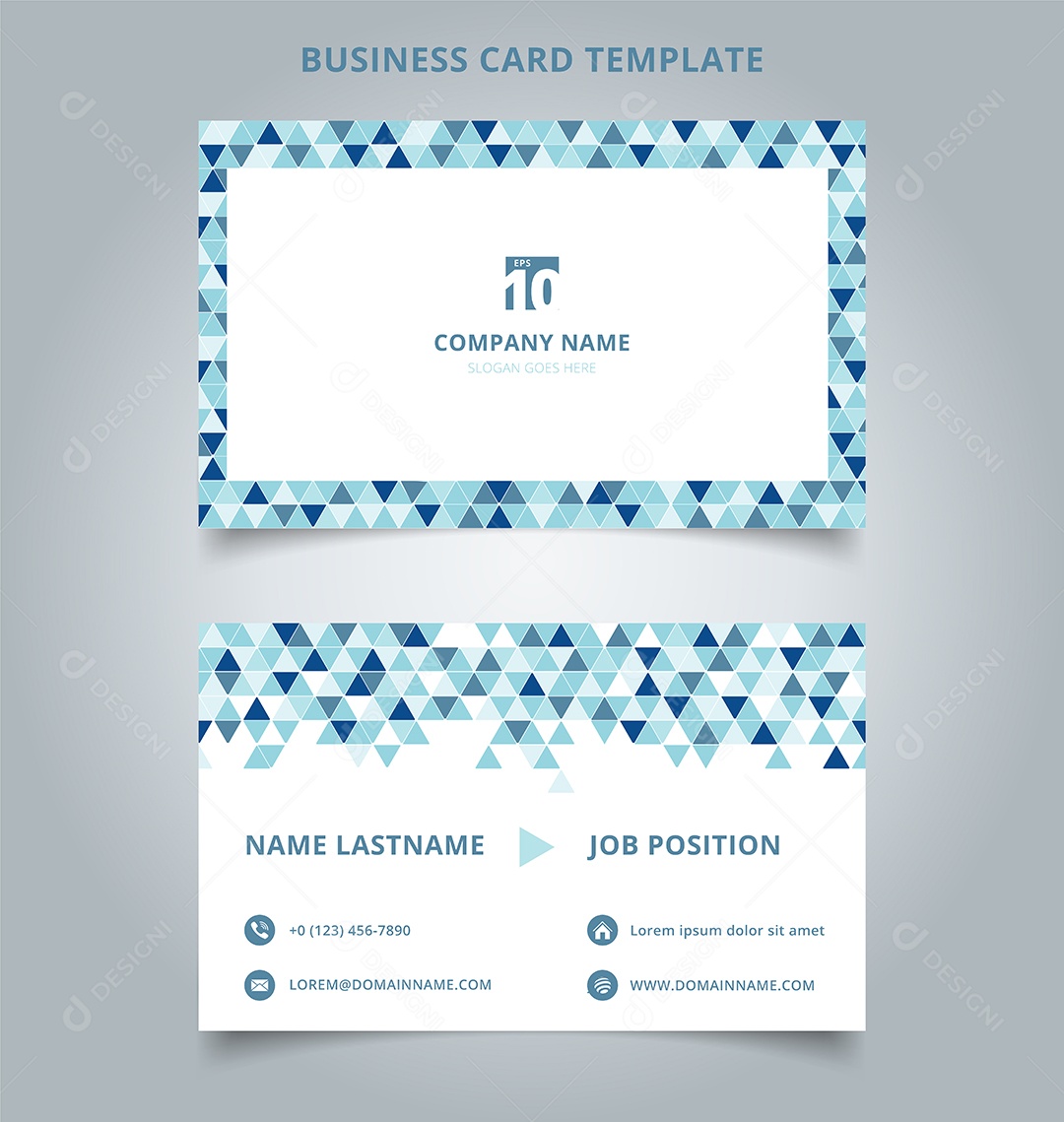 Modelo Cartão de Visita Vetor EPS Editável