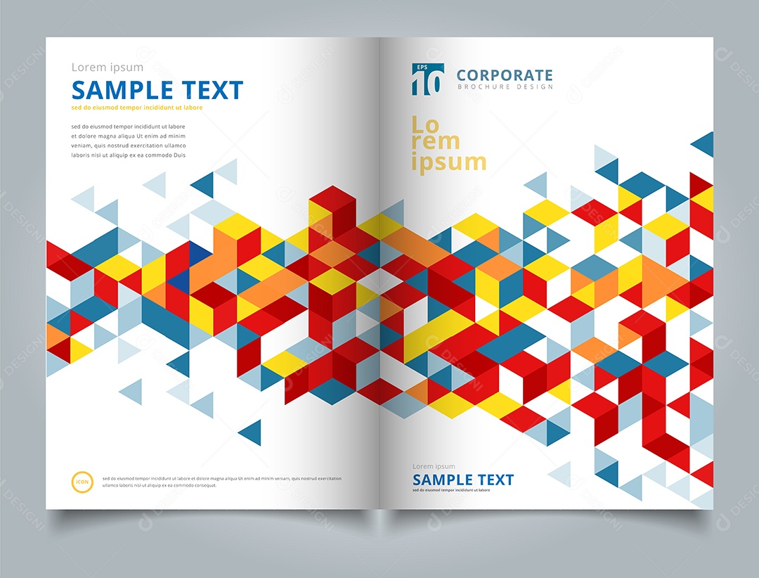 Folhetos de Apresentação Vetor EPS Editável