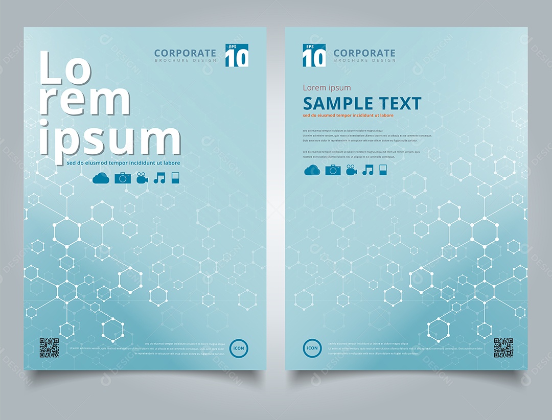 Hexágono Geométrico Vetor EPS Editável